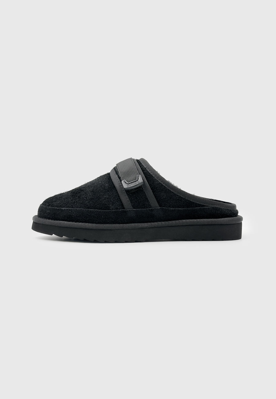 Ease Mule Black Suede