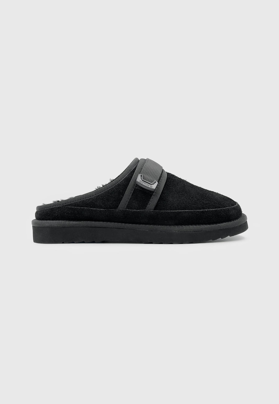 Ease Mule Black Suede