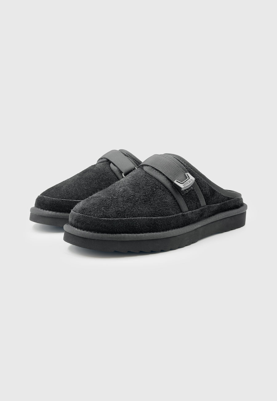 Ease Mule Black Suede